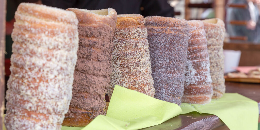 Traditional Hungarian food for foodies Kürtőskalács 